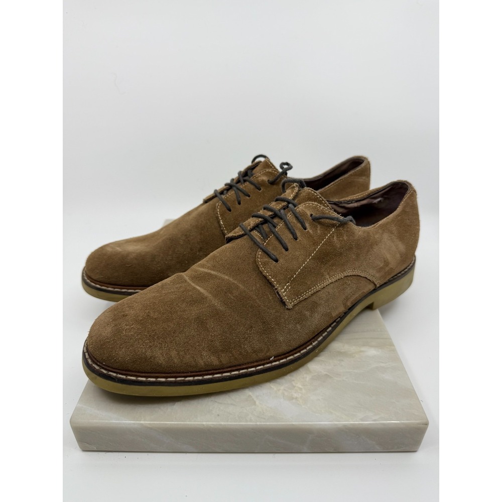 Banana Republic Men's Suede Oxford Shoes Size 10 Nubuck Leather Derby Office